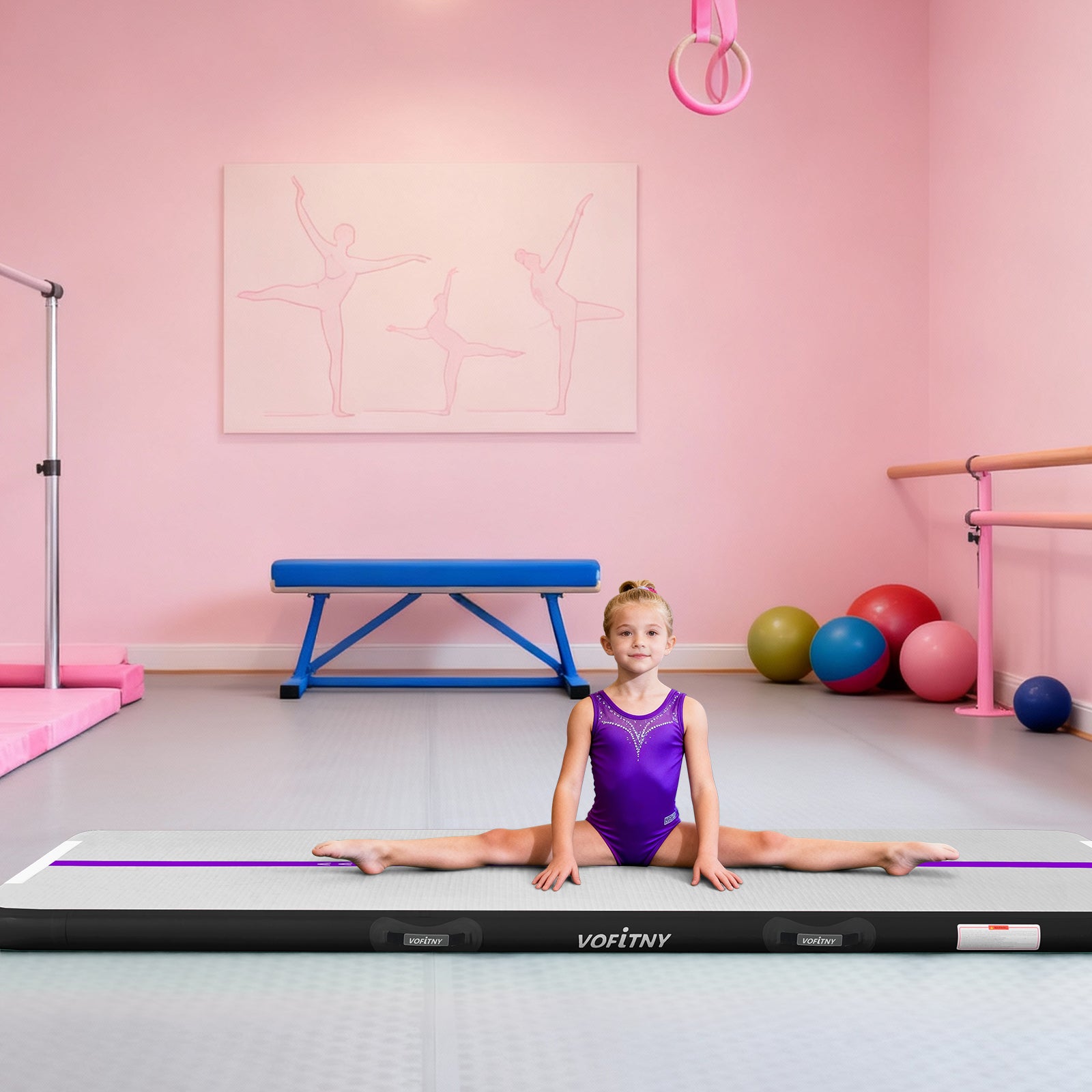 VOFiTNY Premium Gymnastics Air Track -Royal Violet
