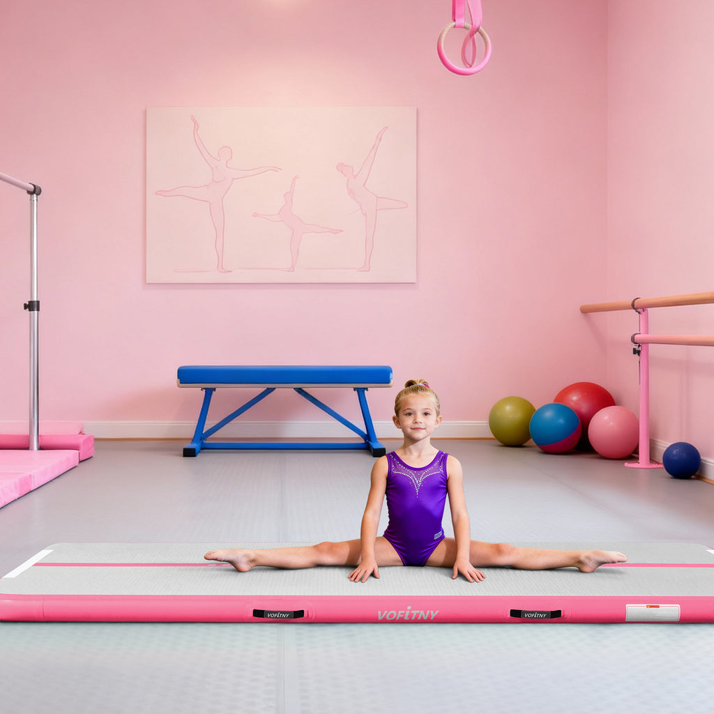 VOFiTNY Premium Gymnastics Air Track -Flamingo Pink
