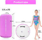 VOFiTNY Premium Gymnastics Air Mat & Roller Set(with Pump) - Orchid Glow