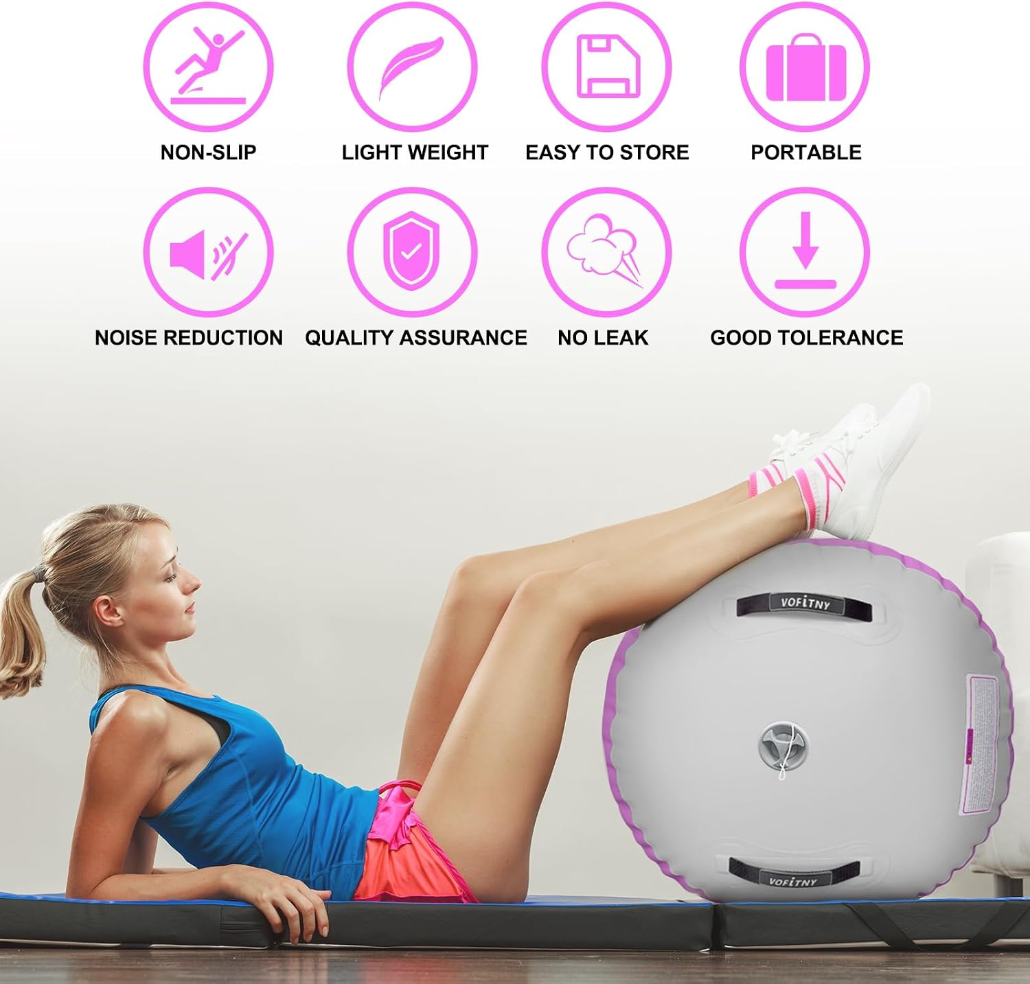 VOFiTNY Premium Gymnastics Air Roller - Orchid Glow