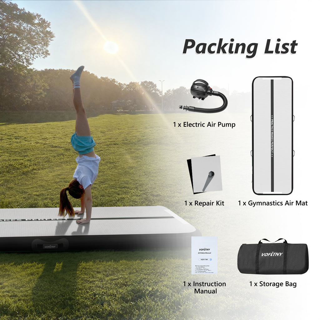 VOFiTNY Premium Gymnastics Air Track -Carbon Black